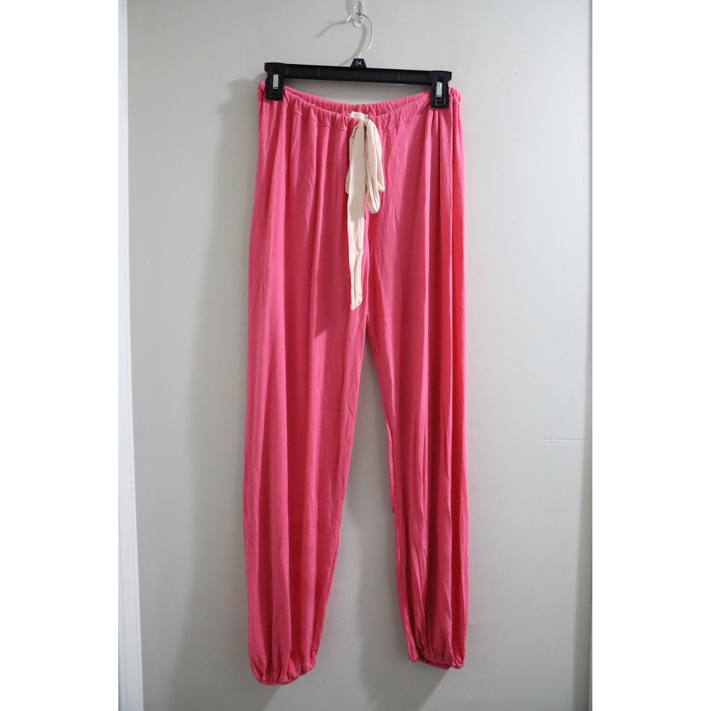 Eberjey Pink Modal Blend Lounge Pajama Pants Joggers Elastic Waist Womens Medium